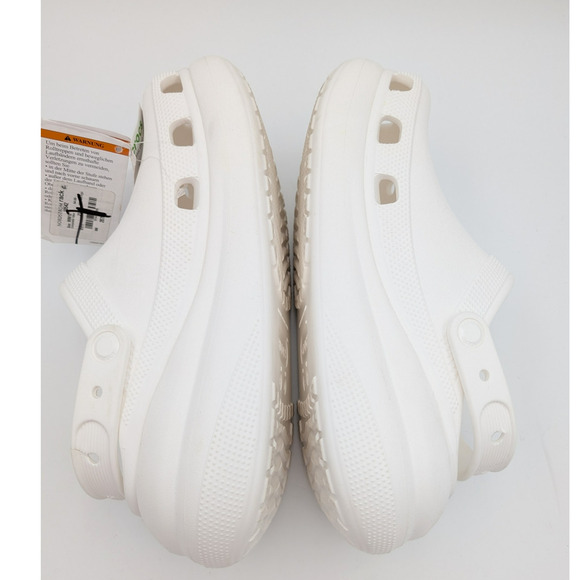 Crocs MEGA CRUSH CLOGS WHITE High Heel Platform Men's size US8 WOMEN'S US10 - Picture 7 of 14